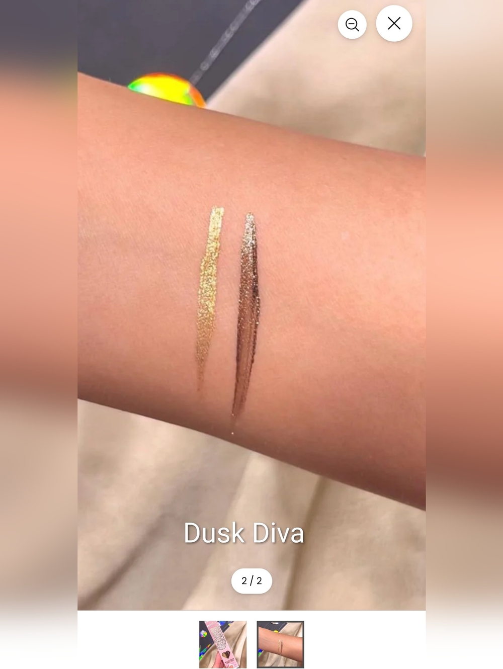 P.Louise Glisten To Your Heart Glitter Liner Duo (Set Of 2) - Picture 7 of 7